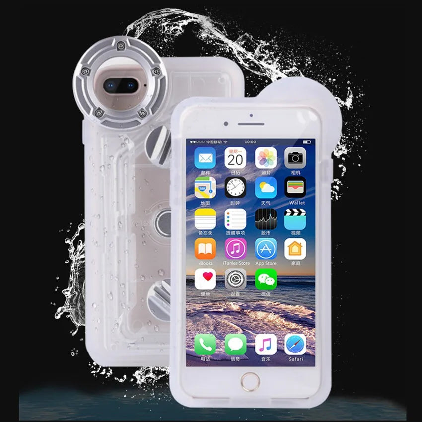 Protective Cover Phone Case for iPhone/ Diving Housing Underwater for Swimming, Snorkeling