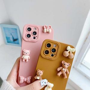 3D Bears Phone Case