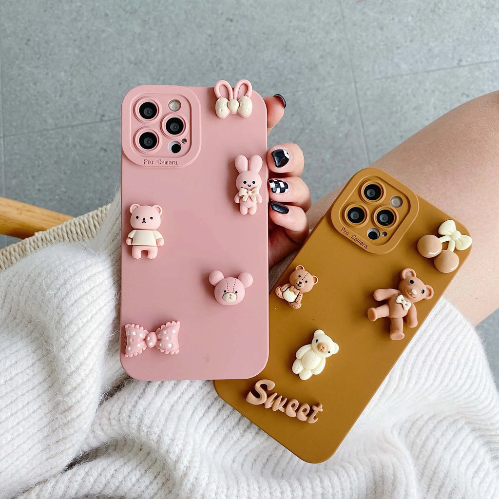 3D Bears Phone Case